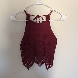 Lace crop top from urban outfitters